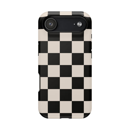 Espresso Checkered iPhone Case