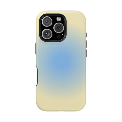 Blue & Yellow Aura iPhone Case
