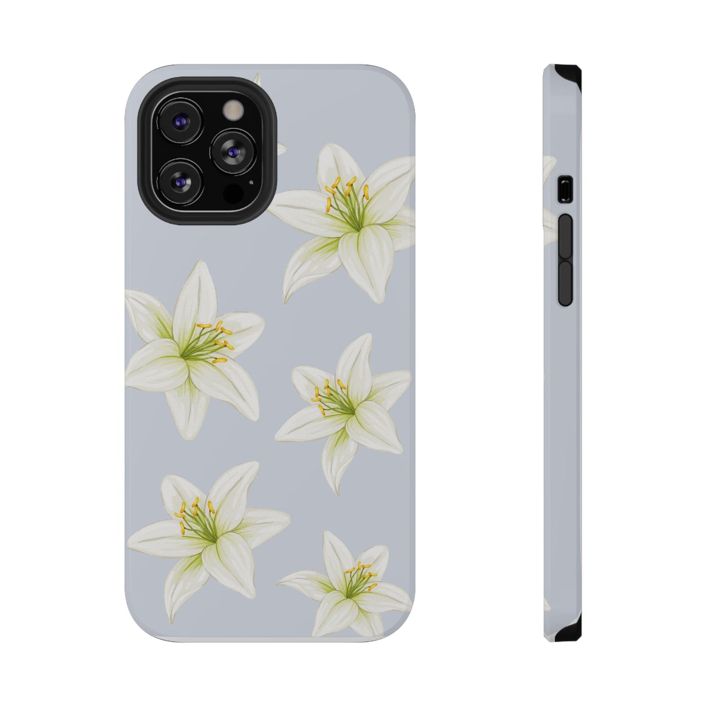 Blue Tiger Lily iPhone Case