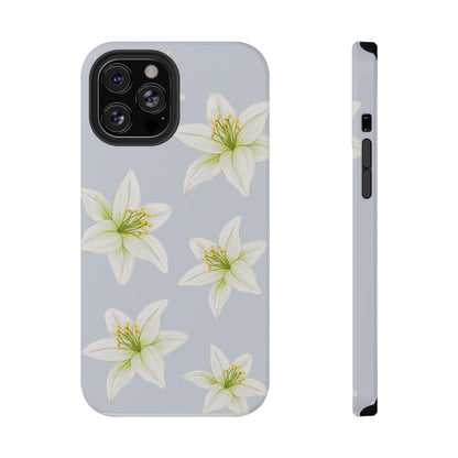 Blue Tiger Lily iPhone Case