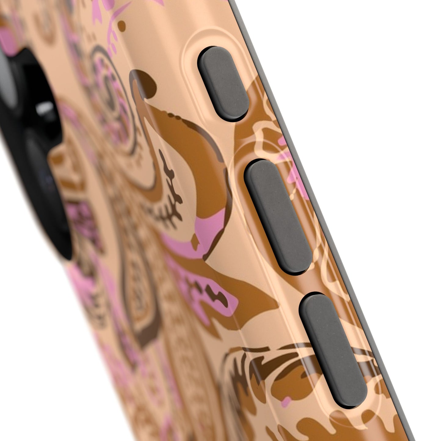 Honey Rose Paisley iPhone Case