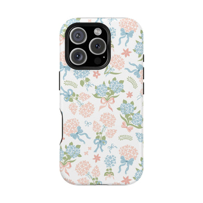 Hydrangea Bows iPhone Case