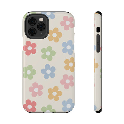 Preppy Retro Flowers iPhone Case