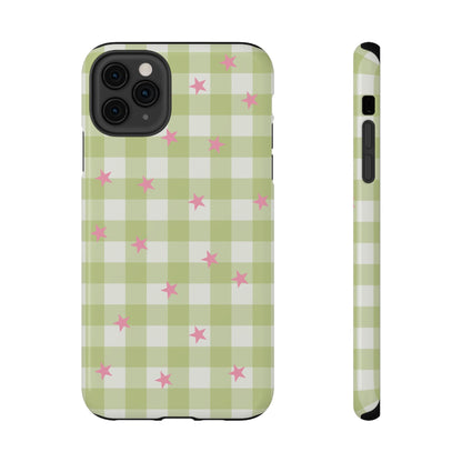 Lucky Star Gingham iPhone Case