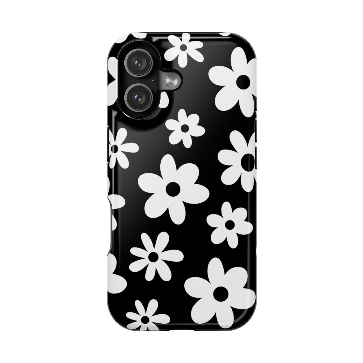 Black Flower Power iPhone Case