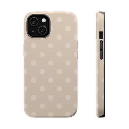 Beige Polka Dots iPhone Case