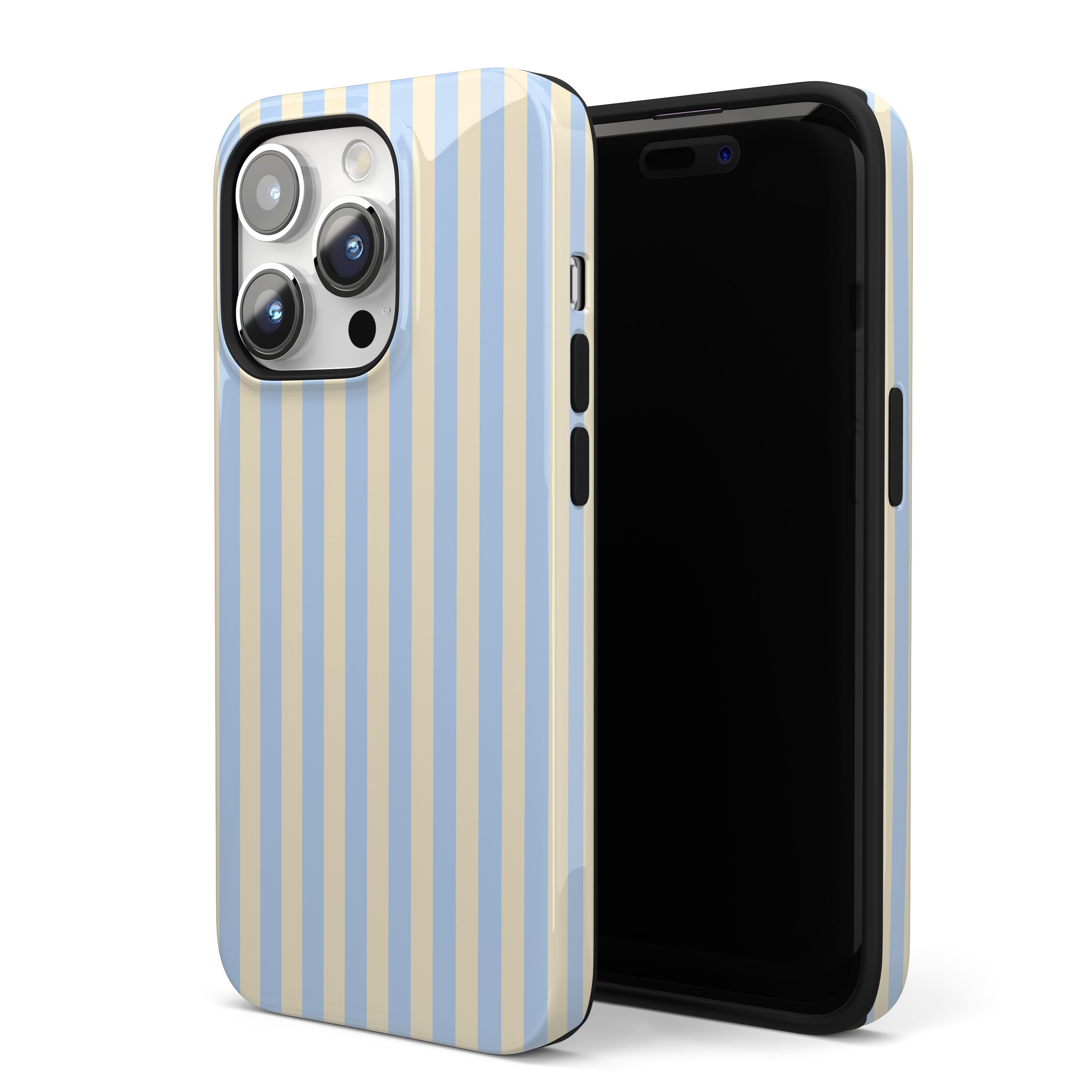 Lemon Sky Stripes iPhone Case