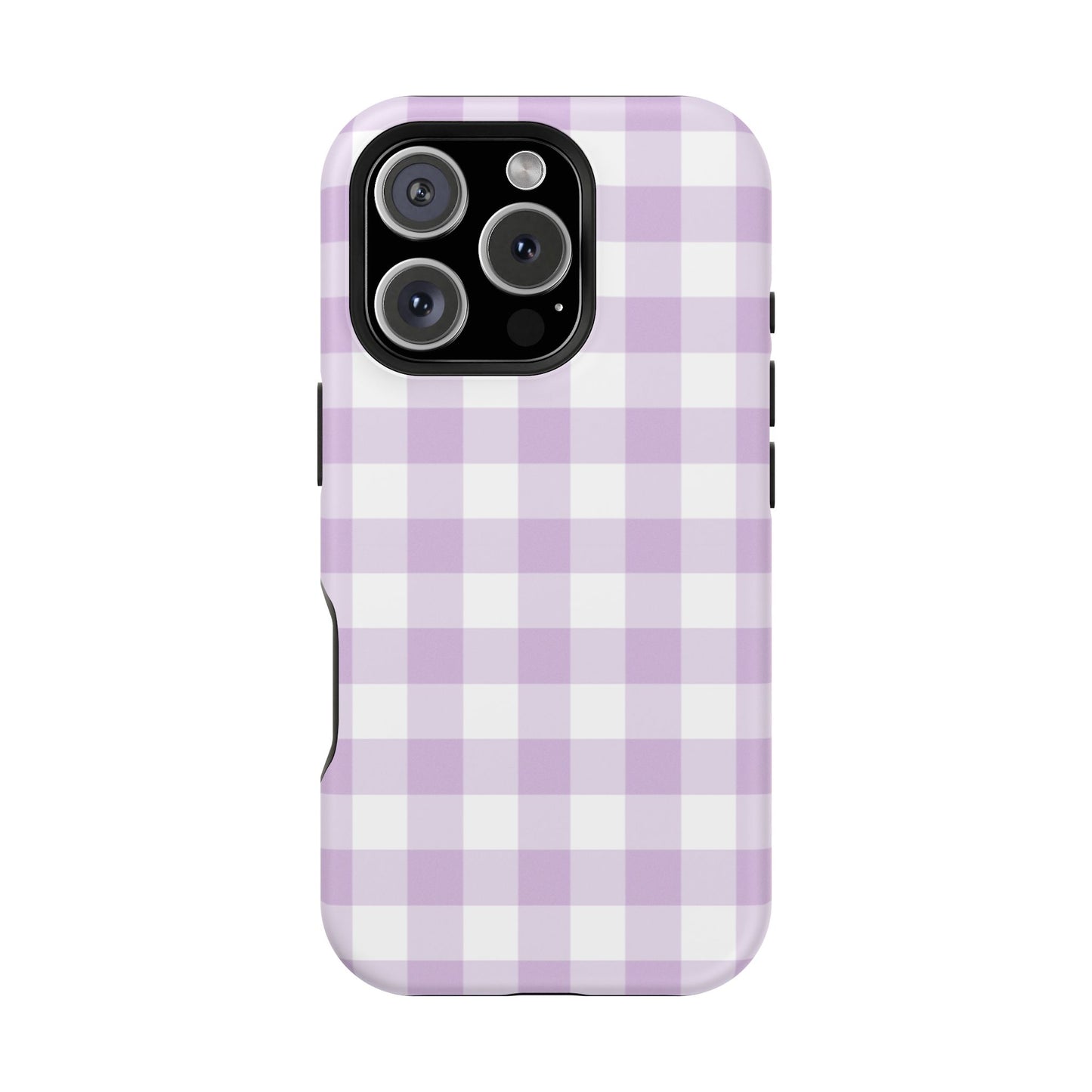 Purple Gingham iPhone Case