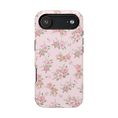 Pink Vintage Roses iPhone Case