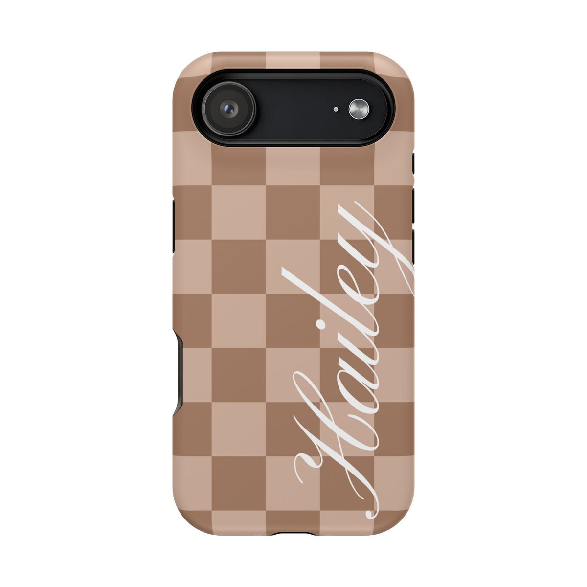 Custom Toffee Checkered iPhone Case