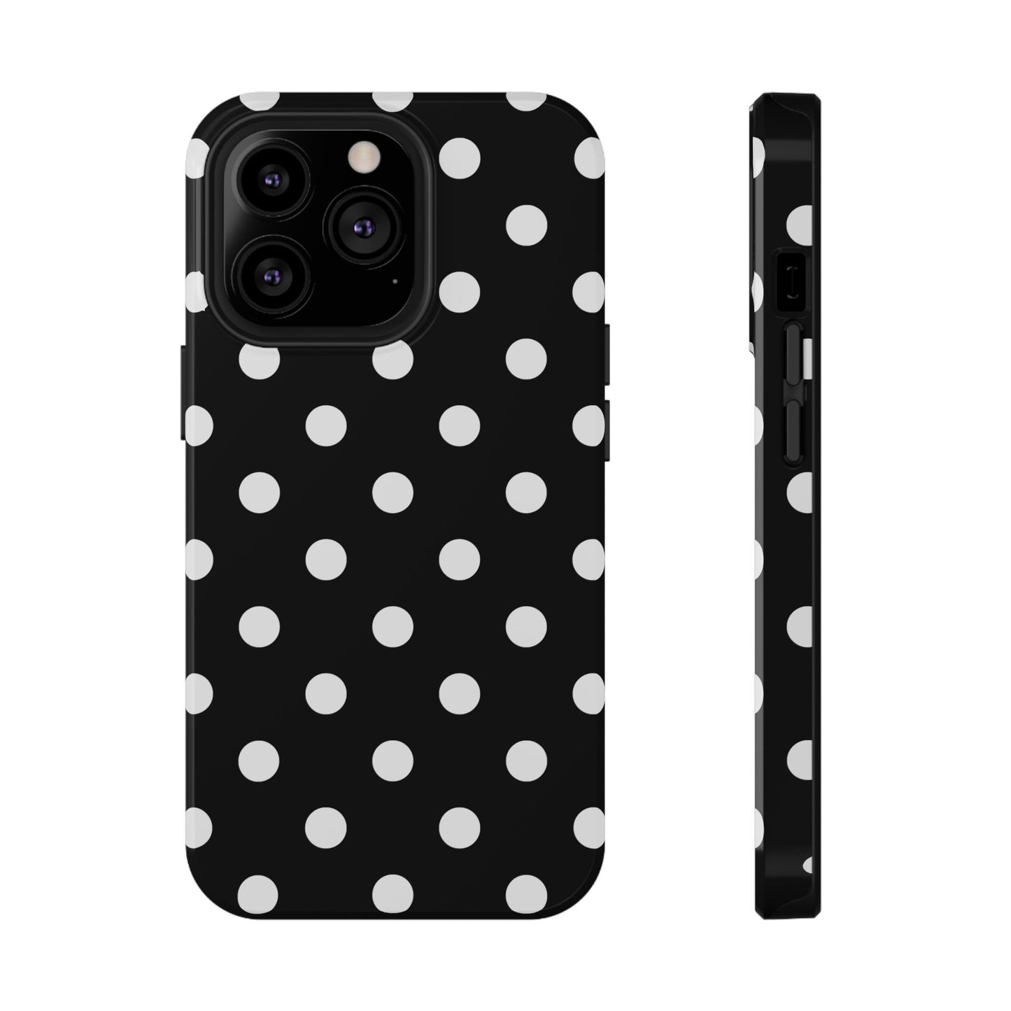 White Polka Dots iPhone Case