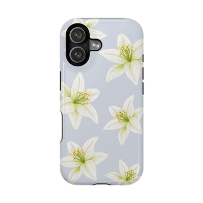 Blue Tiger Lily iPhone Case
