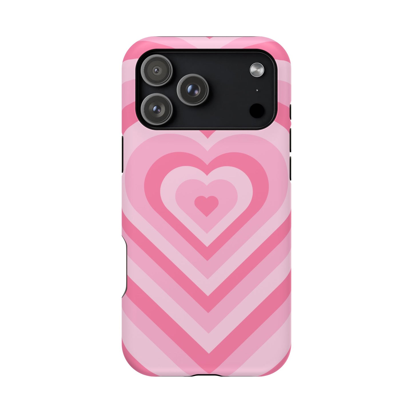 Pink Glowing Hearts iPhone Case