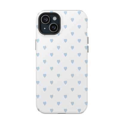 Blue Little Hearts iPhone Case