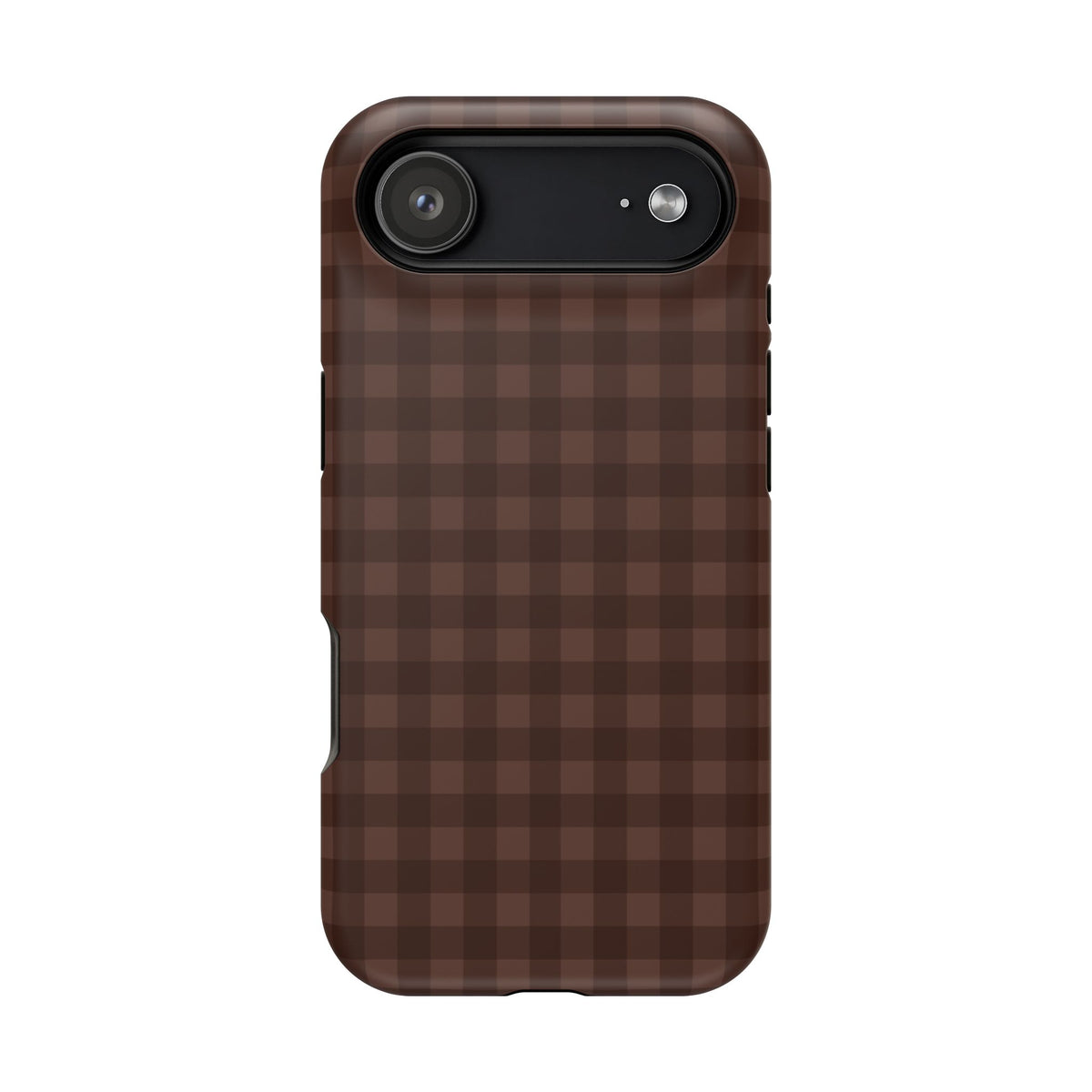 Brown Gingham iPhone Case