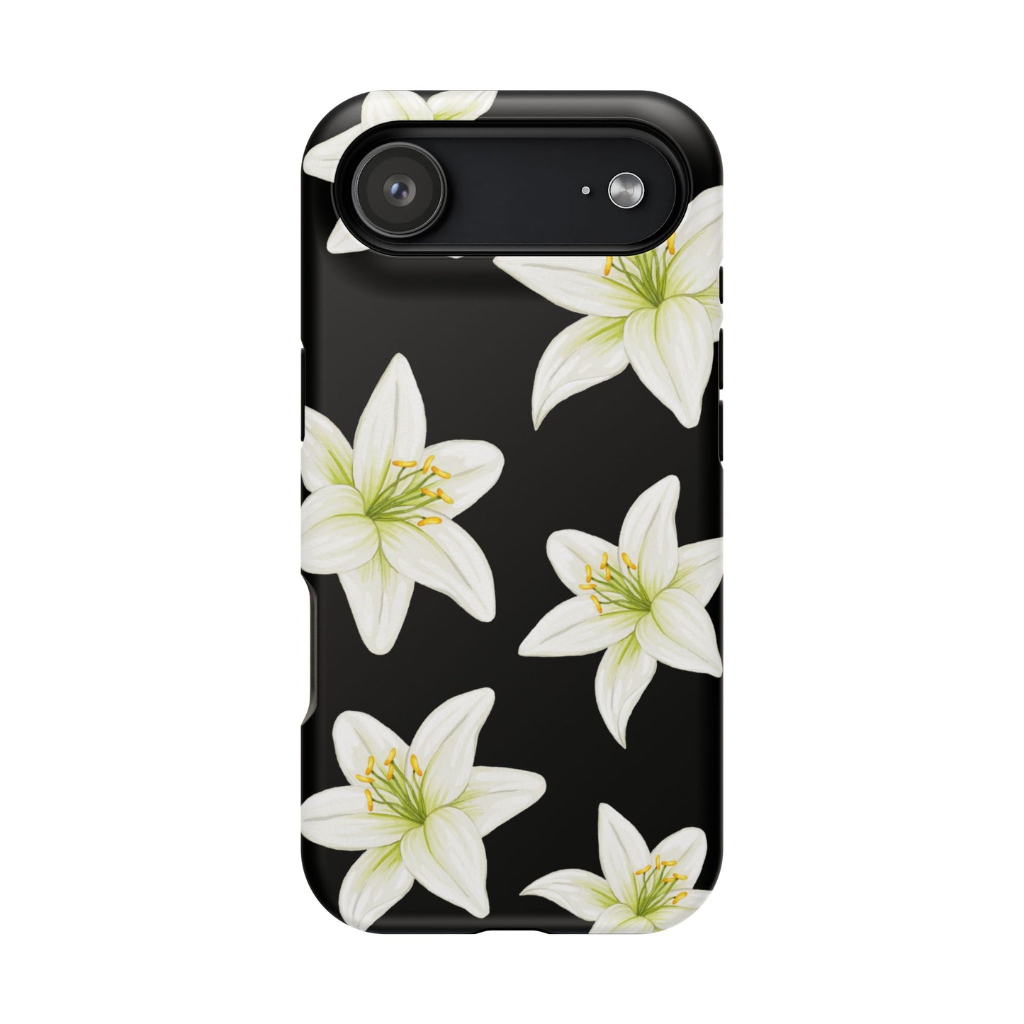 Black Tiger Lily iPhone Case
