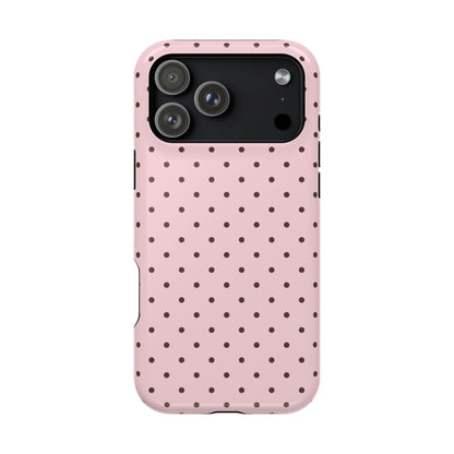 Strawberry Mocha Mini Dots iPhone Case