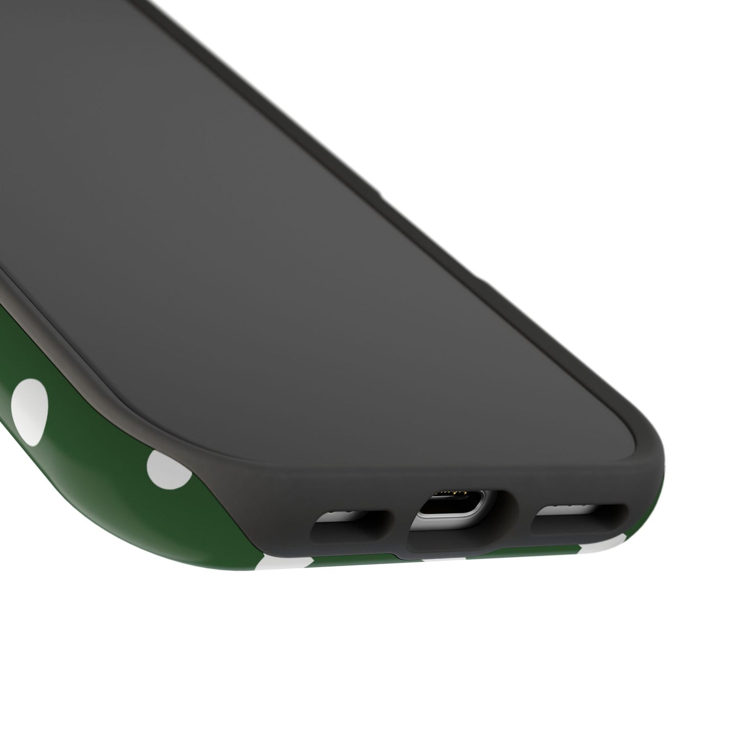 Green Polka Dots iPhone Case