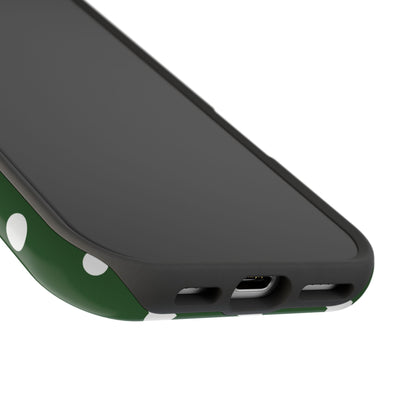 Green Polka Dots iPhone Case