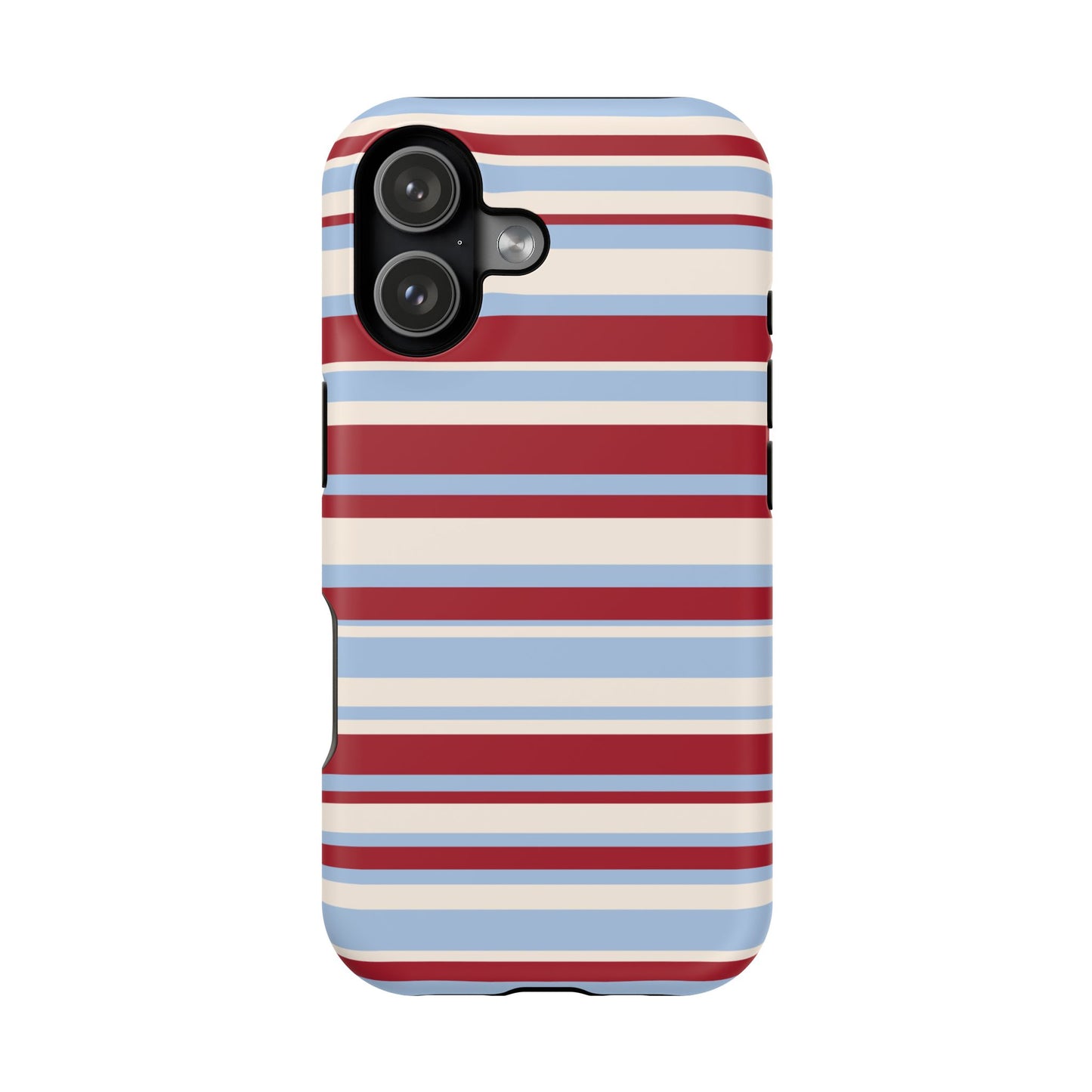 Cherry Soda Stripes iPhone Case
