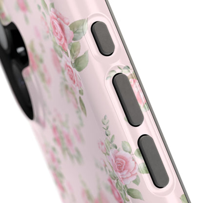 Pink Vintage Roses iPhone Case