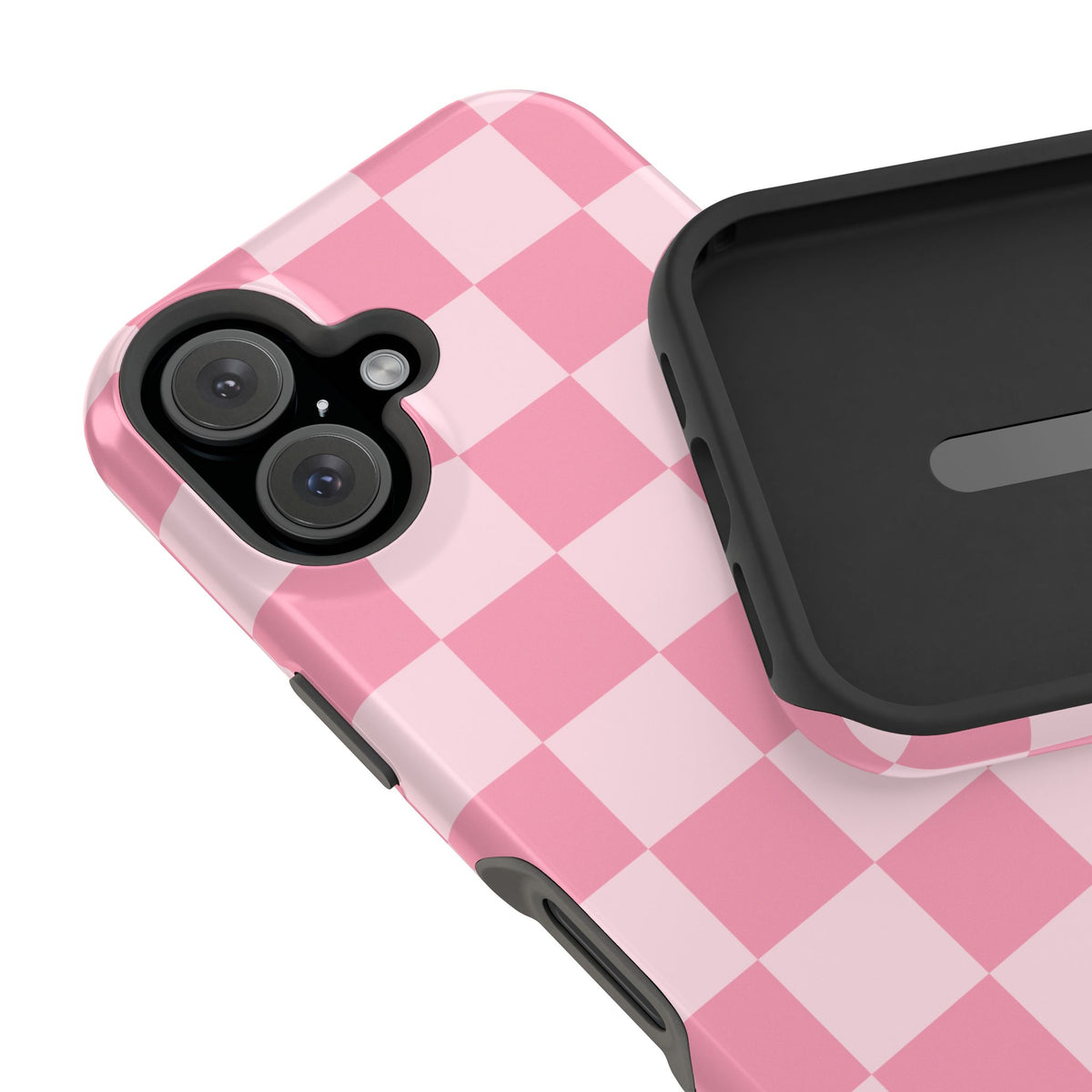 Pink Candy Checkered iPhone Case from Stella Cases
