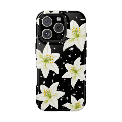 Tiger Lilies & Stars iPhone Case