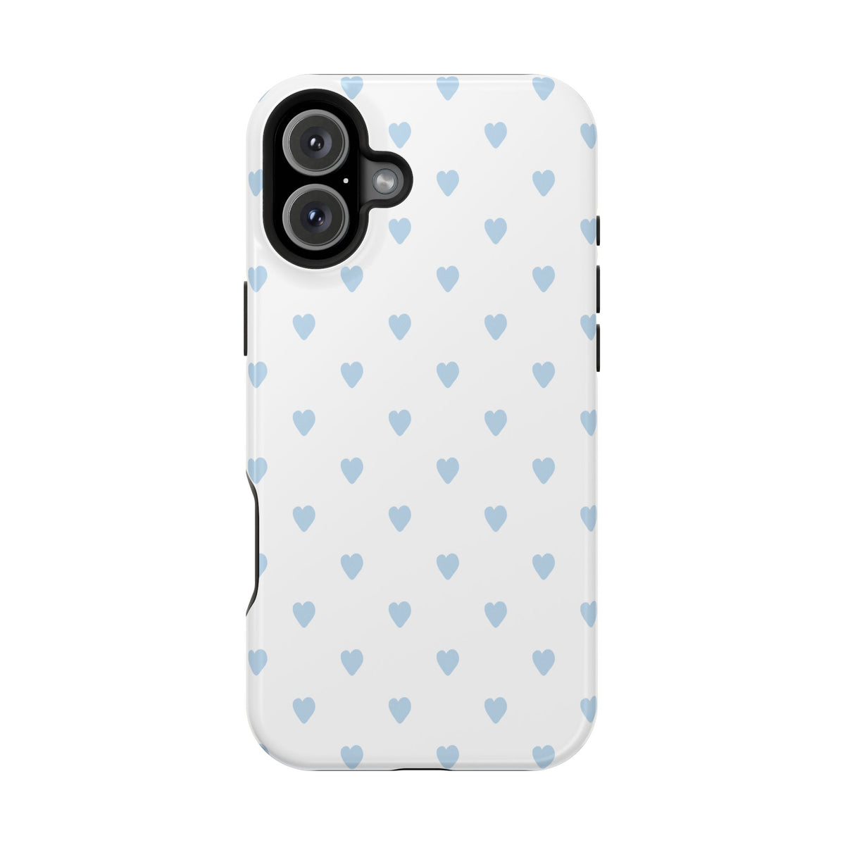 Blue Little Hearts iPhone Case