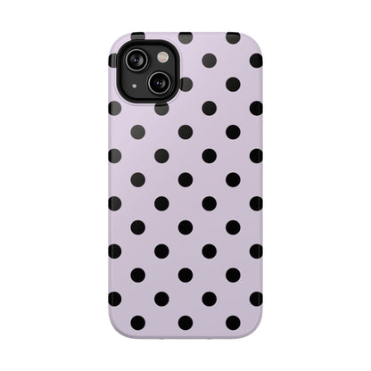 Lilac Polka Dots iPhone Case