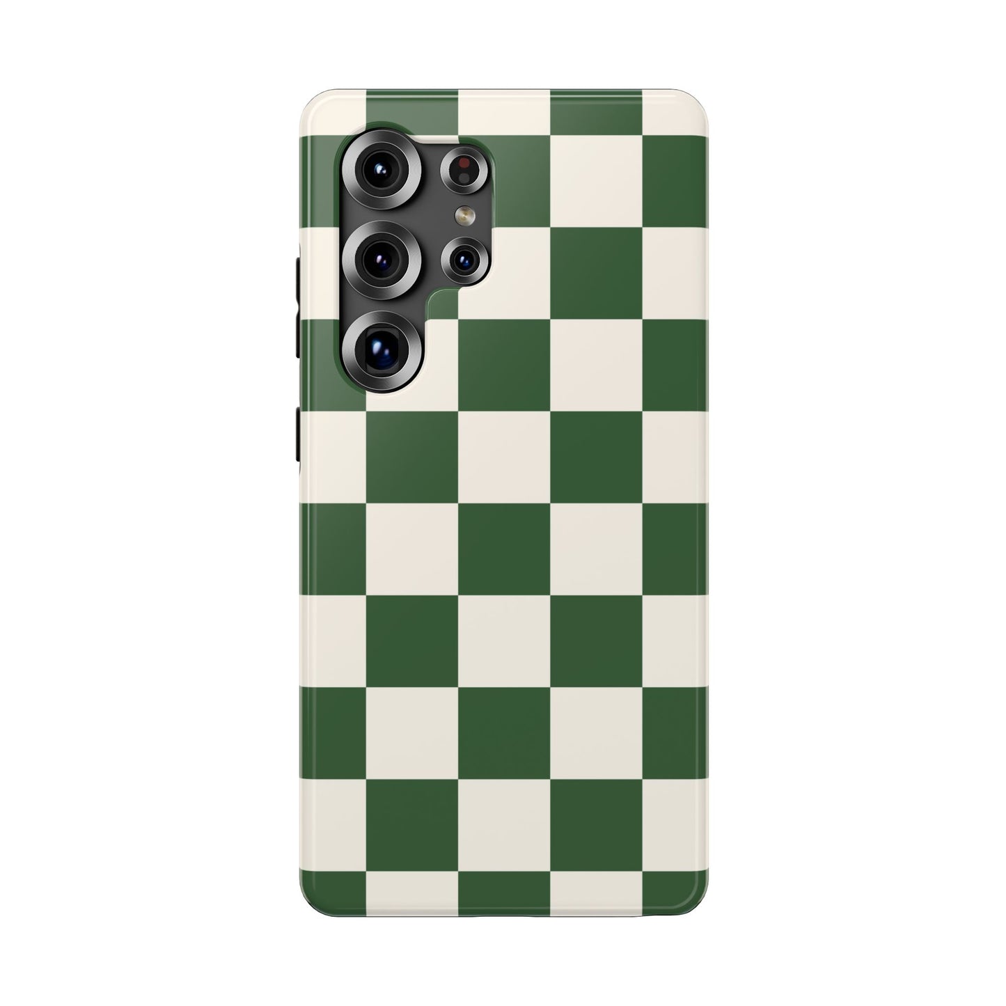 Green Checkered Samsung Case