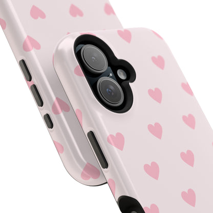 Light Pink Hearts iPhone Case