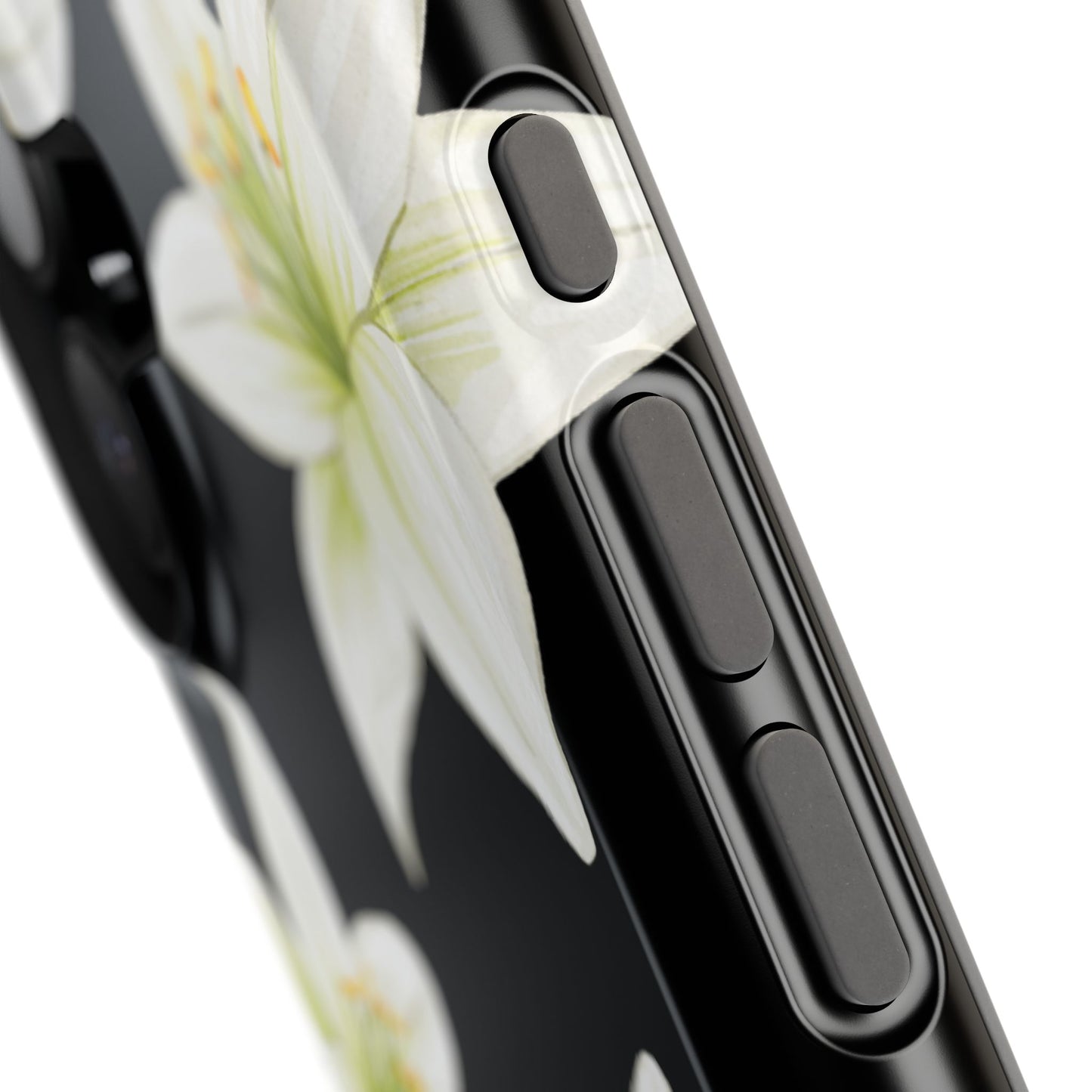 Black Tiger Lily iPhone Case