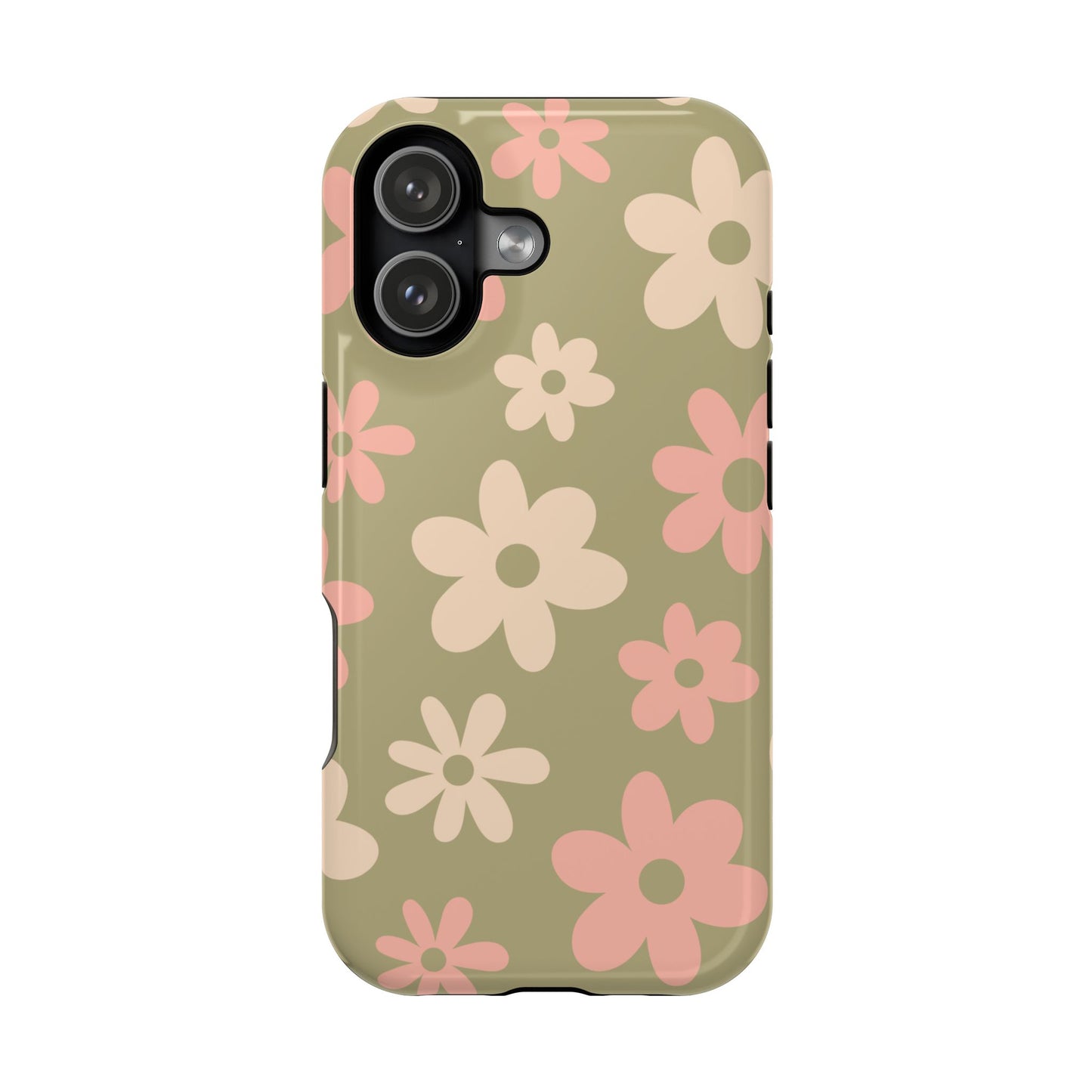 Green Flower Power iPhone Case