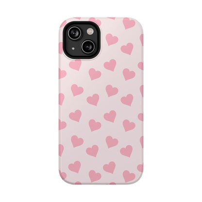 Pink Heart Mania iPhone Case