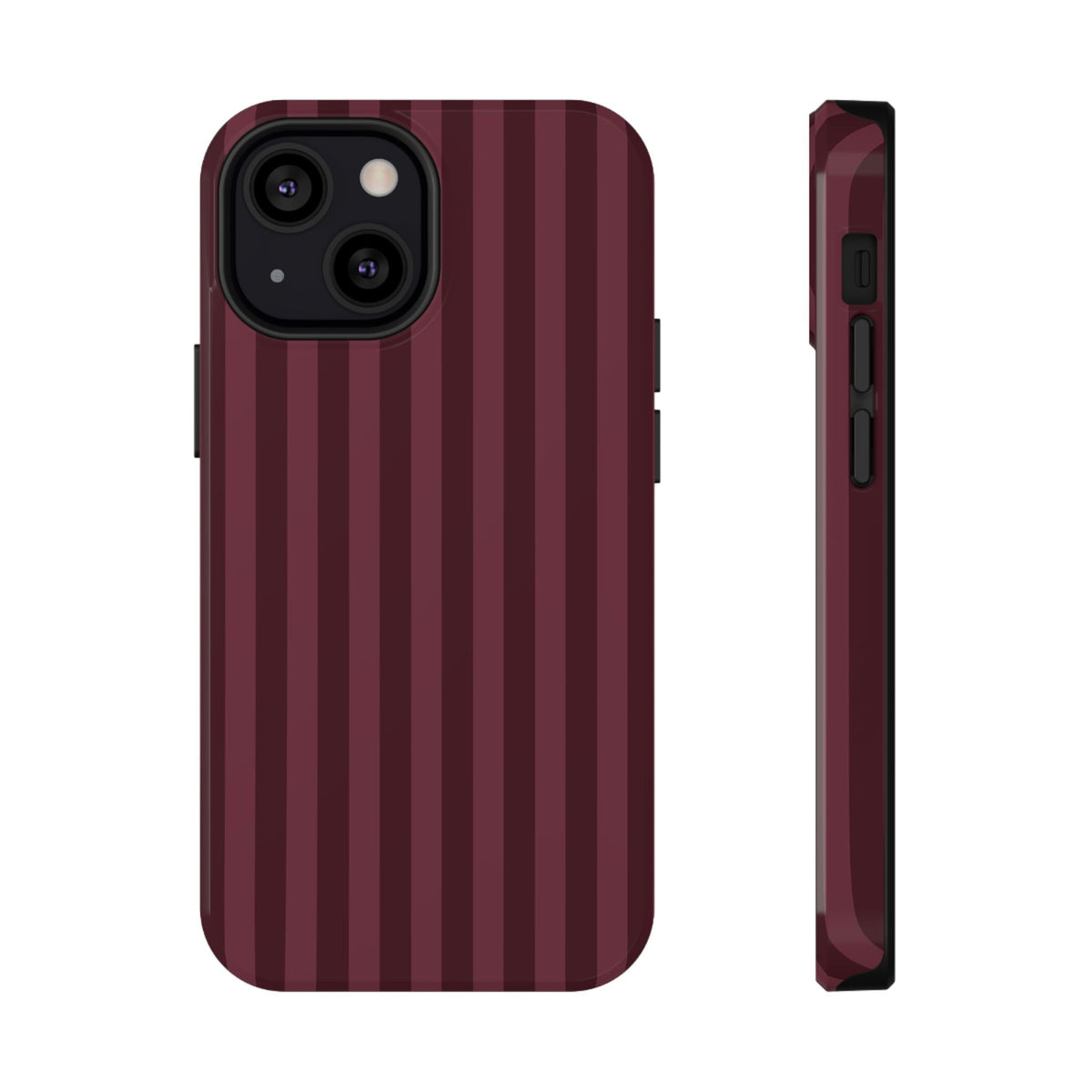 Burgundy Stripes iPhone Case