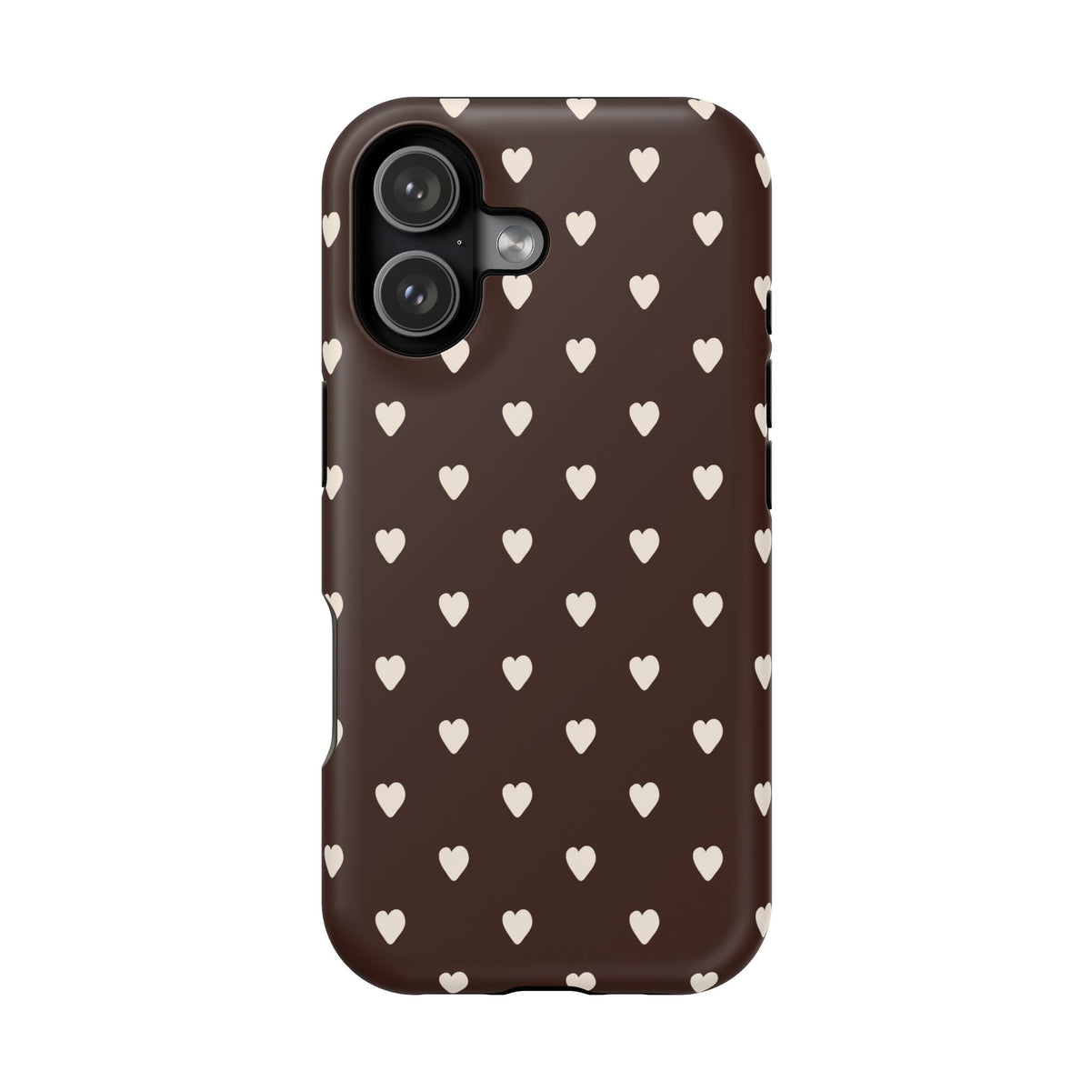 Mocha Hearts iPhone Case