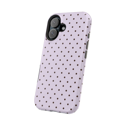 Berry Mocha Mini Dots iPhone Case