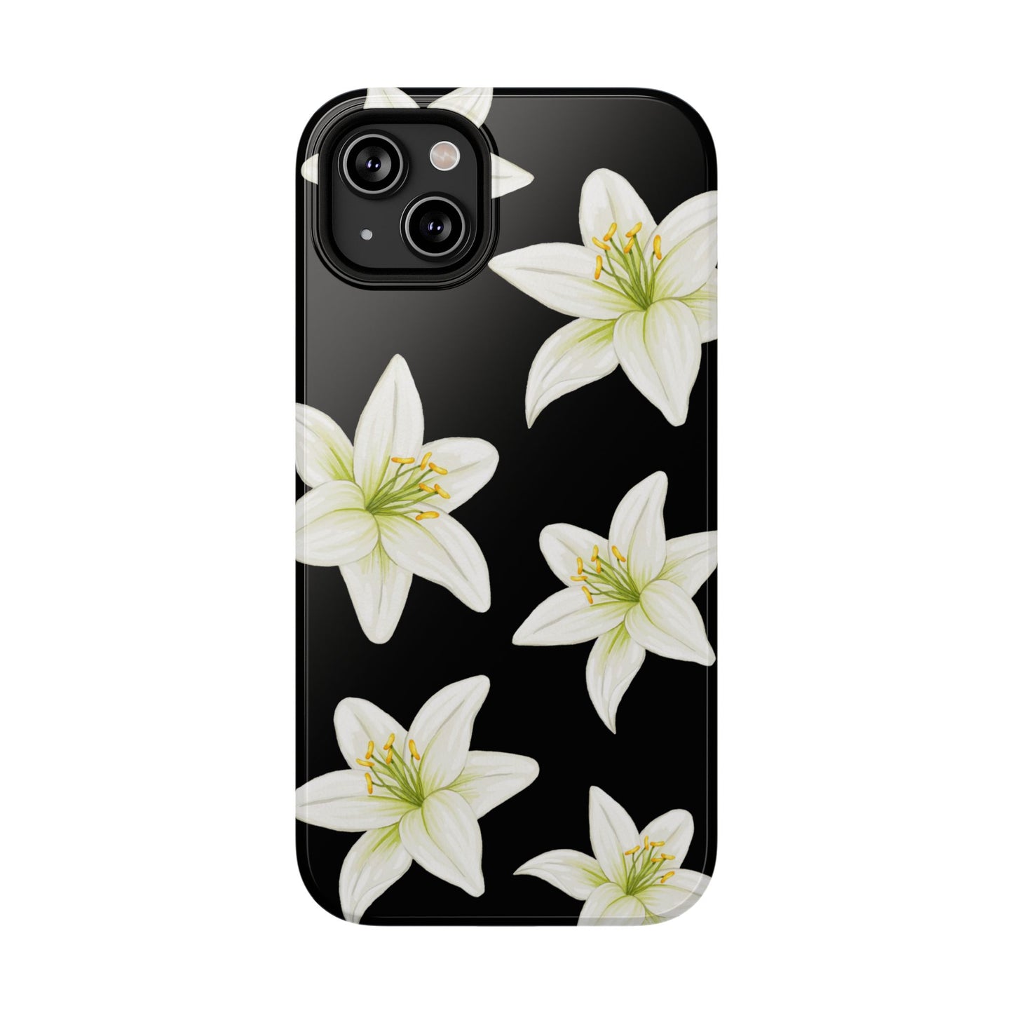 Black Tiger Lily iPhone Case