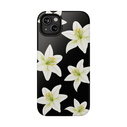 Black Tiger Lily iPhone Case