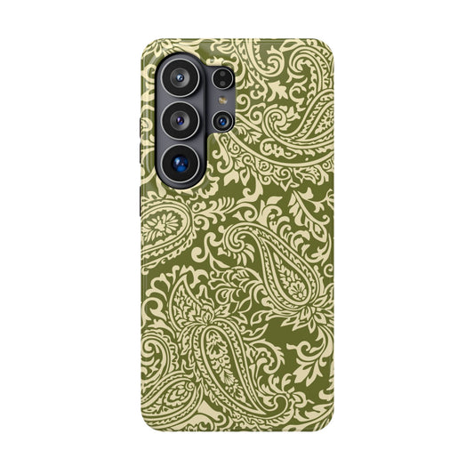 Olive Paisley Samsung Case