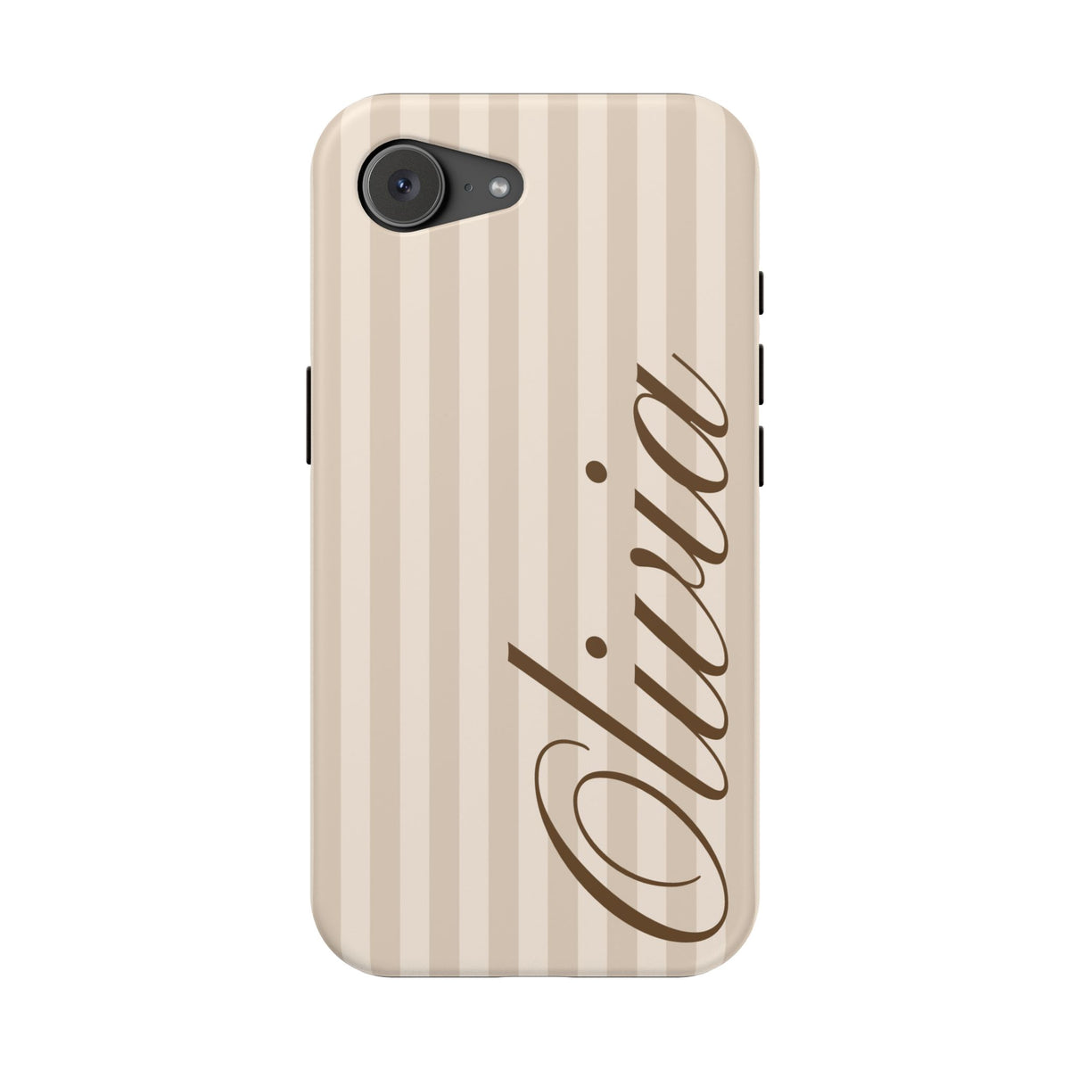 Custom Beige Stripes iPhone Case