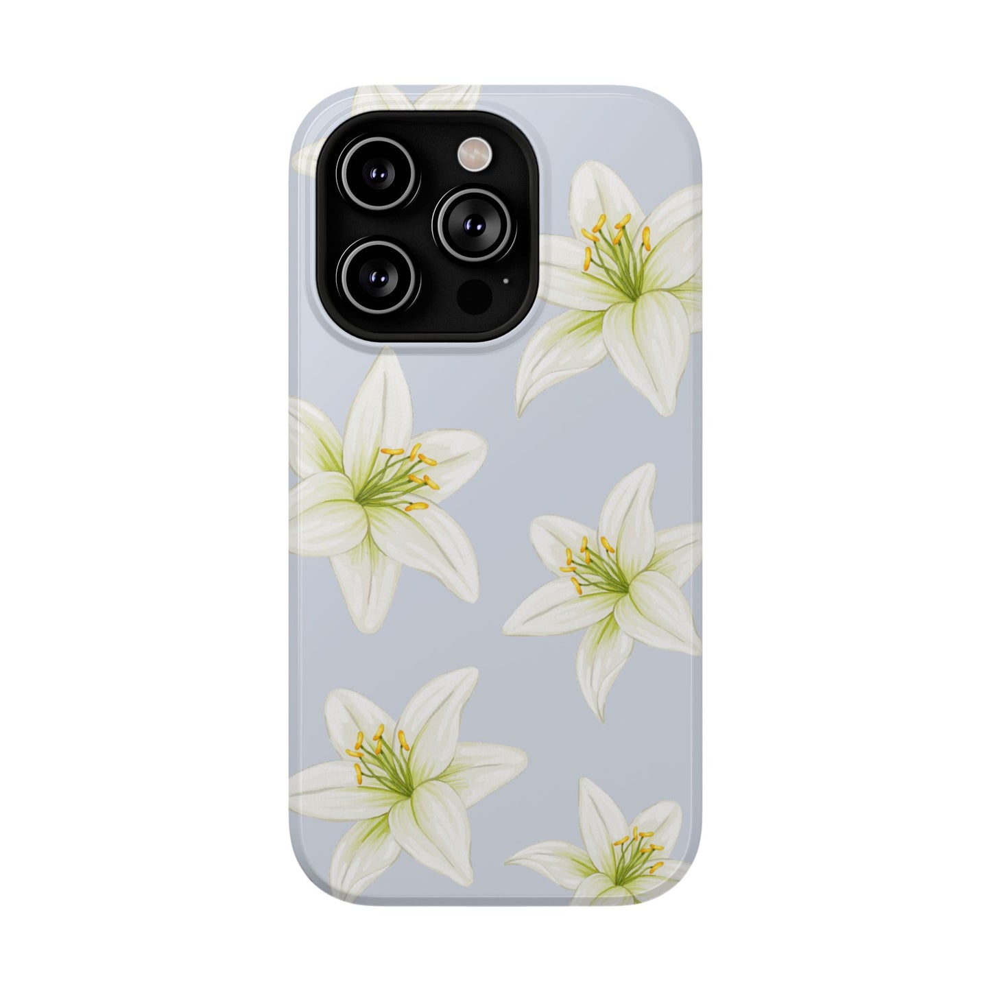 Blue Tiger Lily iPhone Case