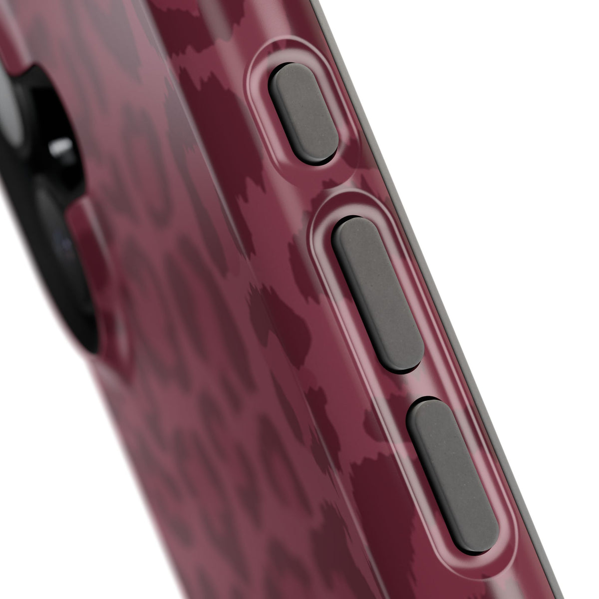 Burgundy Leopard iPhone Case
