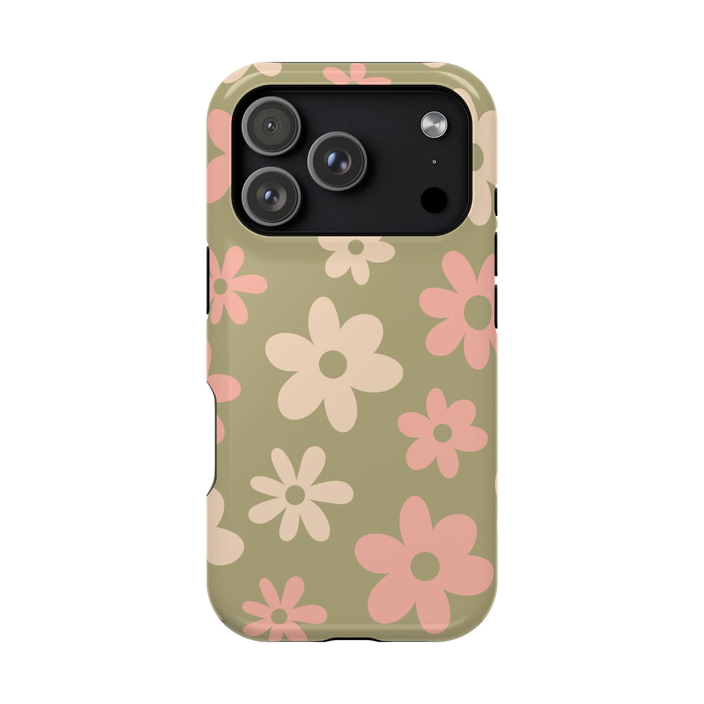 Green Flower Power iPhone Case