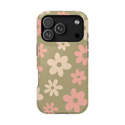 Green Flower Power iPhone Case