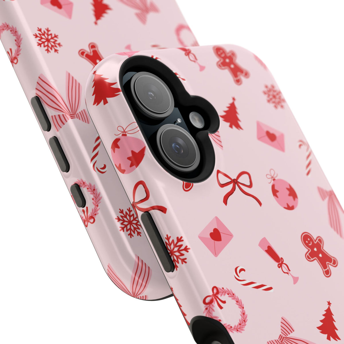 Pink & Red Holiday iPhone Case