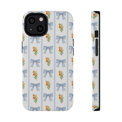 Blue Bows iPhone Case