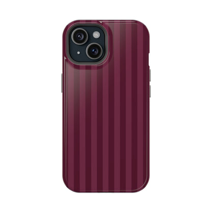 Plum Stripes iPhone Case
