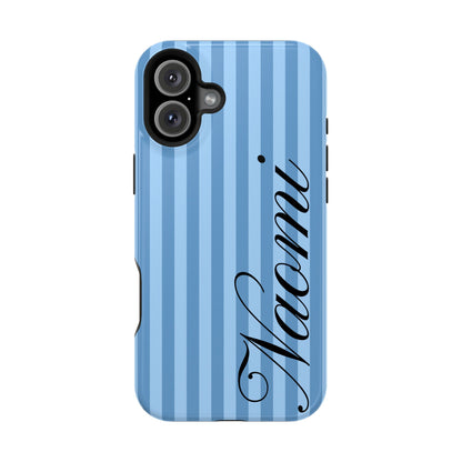 Personalized Seaside Stripes iPhone Case