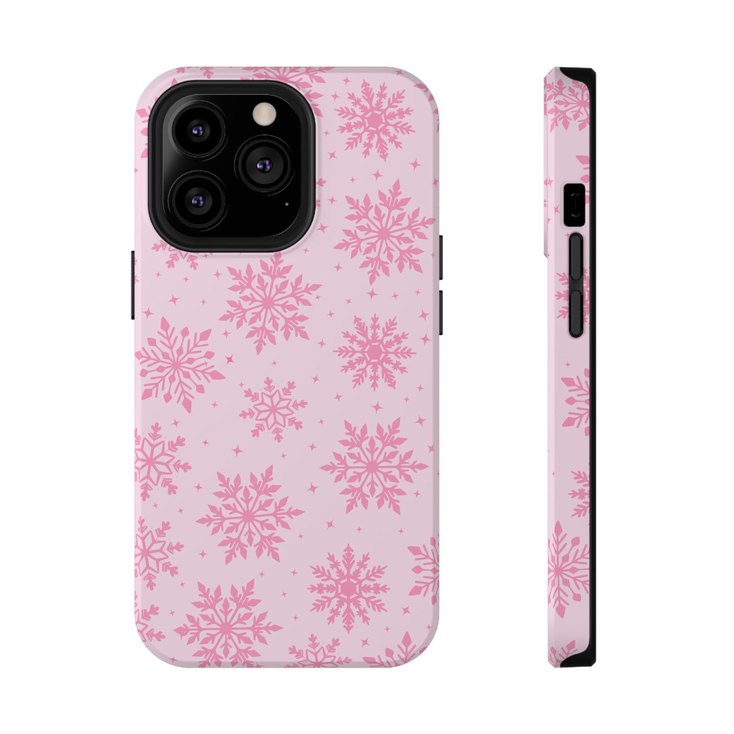 Pink Snowflakes iPhone Case